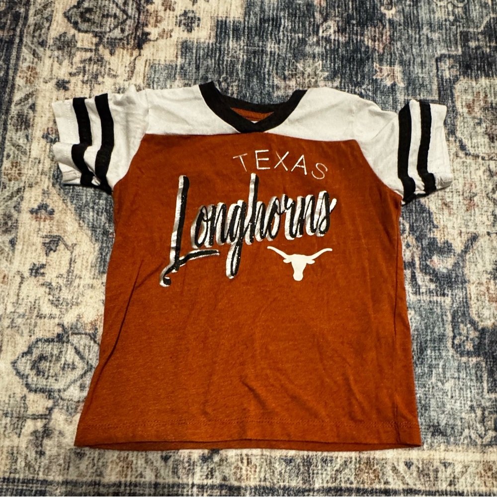 2/$10- Colosseum Texas Longhorns Burnt Orange & White Short Sleeve Tee